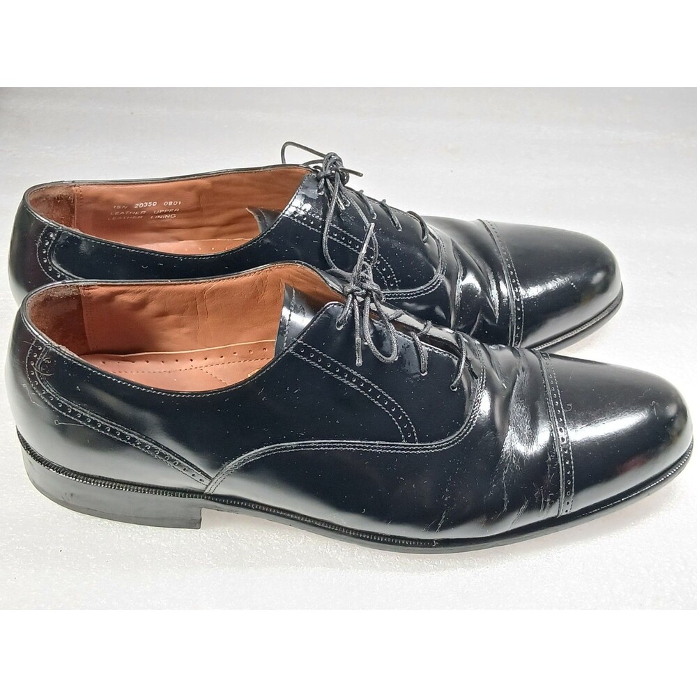 Bostonian Classics First Flex Black Leather Oxford Dress Shoes – Size 15N